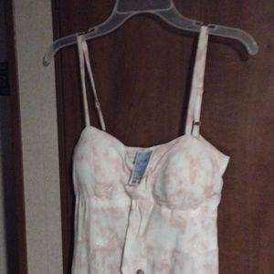 Pink and white Dress